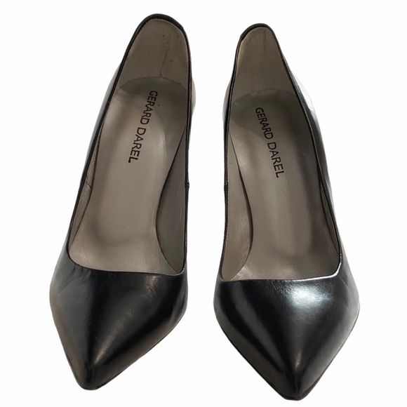 Gerard DAREL BLACK LEATHER POINTED HIGH HEELS PUMPS SHOES - EU36 - Picture 3 of 10